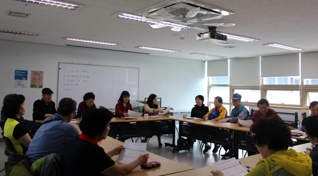 2019년 은빛청춘탁구봉사팀 상반기 간담회