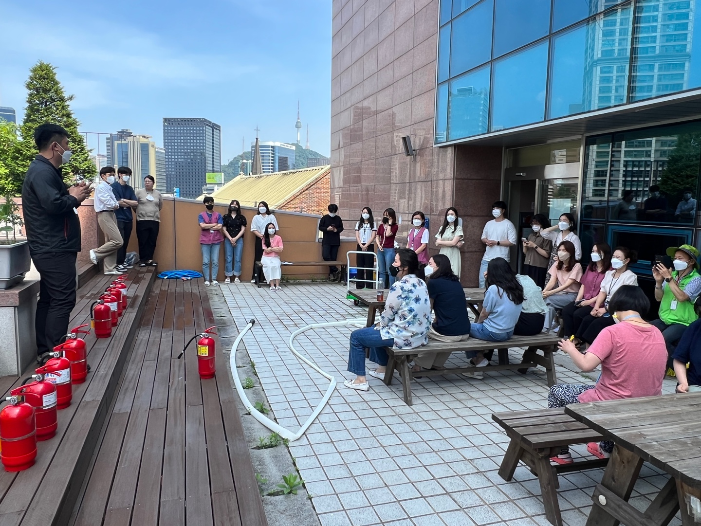 상반기 입주기관 합동 소방교육훈련 실시