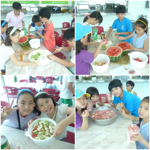 꿈별두리 7월 토요문화교실 \'시원 달콤 화채만들기\'