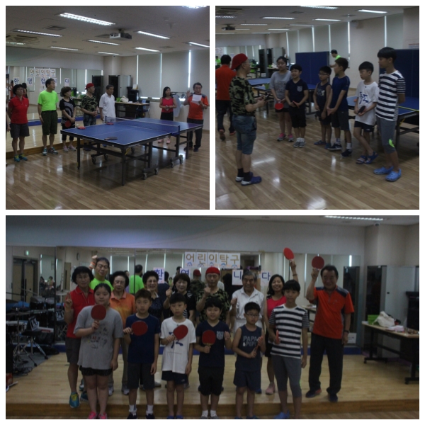 은빛청춘탁구팀과 함께 하는 어린이 탁구교실!!
